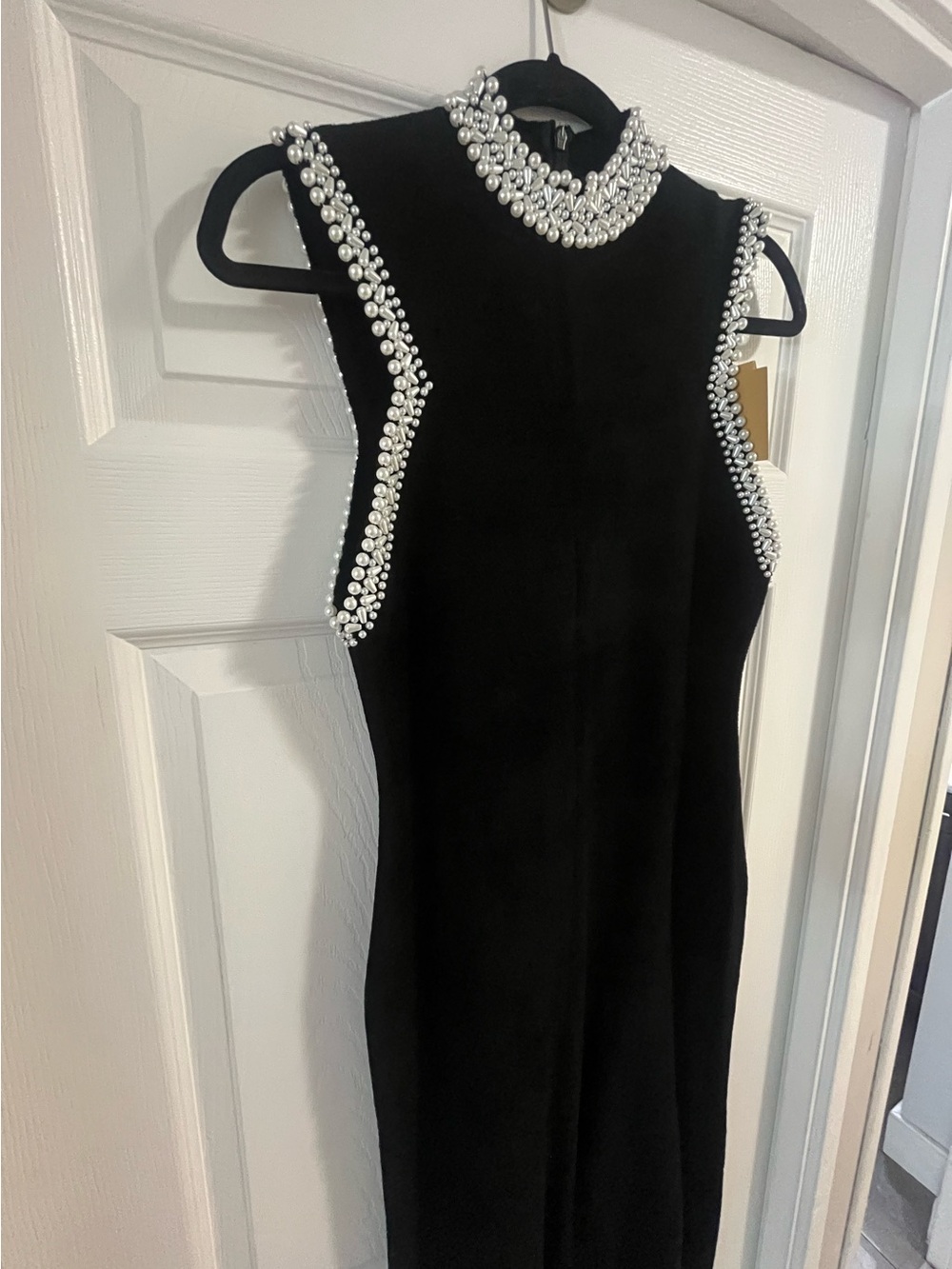 Sandro Black Beaded Dress - Picture 5 of 7